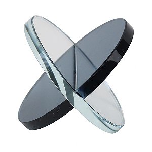 PEÇA DECORATIVA EM CRISTAL TRANSPARENTE