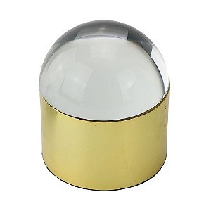 PECA DECORATIVA DE METAL E CRISTAL