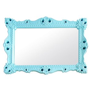 ESPELHO MDF GRAND CHALET AZUL 73 X 103 CM