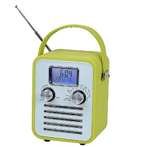 RADIO AM/FM PLASTICO GRANPA COM RELOGIO DIGITAL E SPEACKER