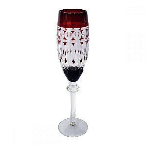 CJ TACASS DE CHAMPAGNE DE VIDRO VERMELHO  6 PCS 7CM X 7CM X