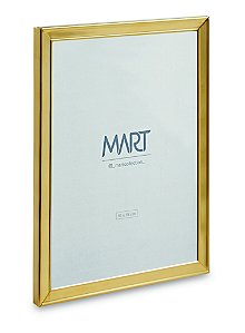 PORTA-RETRATO DOURADO EM METAL - 10X15