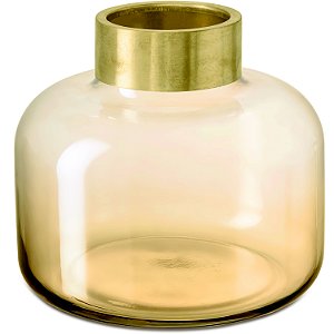 VASO CHAMPANHE EM VIDRO E LATAO