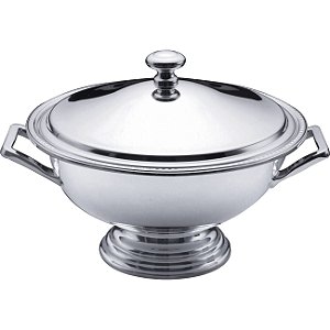 SOPEIRA DE PRATA C/CORDÃO PÉROLA 2,5l