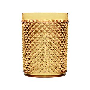 CJ 6 COPOS BAIXOS ACRÍLICO ÂMBAR 420ml