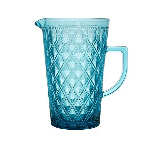 JARRA DE VIDRO DIAMOND AZUL 1,1L