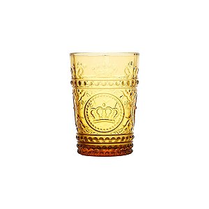 CJ 6 COPOS DE VIDRO CROWN ÂMBAR 265ML