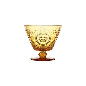CJ 4 TAÇAS DE VIDRO CROWN ÂMBAR 360ML