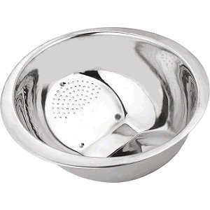 ESCORREDOR DE AÇO INOX P/ARROZ 25cm