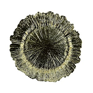 SOUSPLAT PLÁSTICO DOURADO 33cm