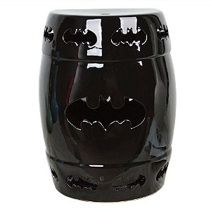 SEAT GARDEN CERAMICA DCO BATMAN PRETO 33 X 46 X 33 CM