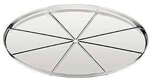 FORMA ACO INOX C/VINCOS PARA PIZZA