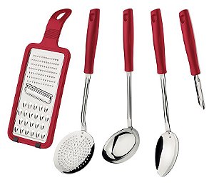 JOGO UTENSILIOS INOX 5PC EASY VER