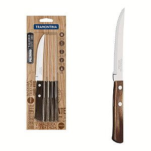 CONJ FACA CHUR INOX 6PC POLYWO CAS