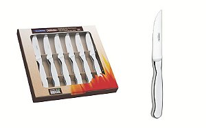 JG.ACO INOX FACAS P/CHURRASCO 6PCS