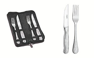 JG.ACO INOX P/CHURRASCO 4P CLASSIC