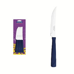 CONJ FACA CHUR INOX 12PC NEW KO AZU