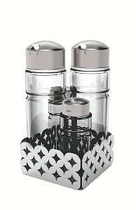 GALHETEIRO ACO INOX LUCE