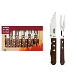 JOGO CHURRASCO INOX 12PC TRADICIONA