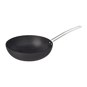 GRELHA WOK ALUM 24CM C/CABO