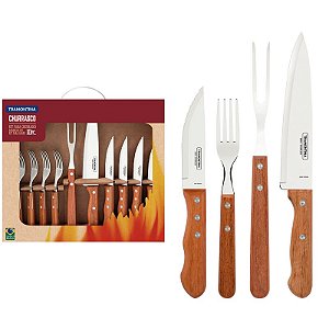 KIT CHURRASCO INOX 10PC DYNAMIC