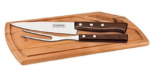 KIT CHURRASCO INOX 3PC TRADICIONAL