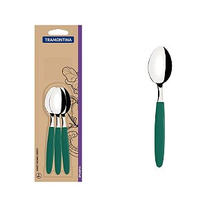 CONJ COLHER CHA INOX 3PC IPANE VDE
