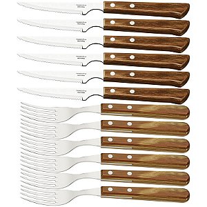 JOGO CHURRASCO INOX 12PC POLYWO NAT