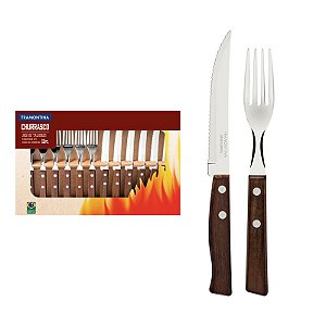 JOGO CHURRASCO INOX 12PC TRADICION