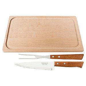 JOGO TRINCHANTE INOX 3PC NATURALLE
