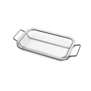 SUPORTE ARAMADO AÇO INOX C/REFRATÁRIO BLACK 37x23cm