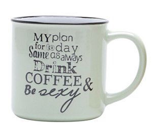 CANECA DE PORCELANA MOTIVE VERDE 250ML