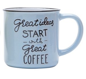 CANECA DE PORCELANA MOTIVE AZUL 250ML
