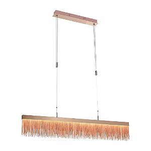 PENDENTE VOILE ROSE GOLD (D)120CM (A)18CM  1X33,6W 3000K 1680LM