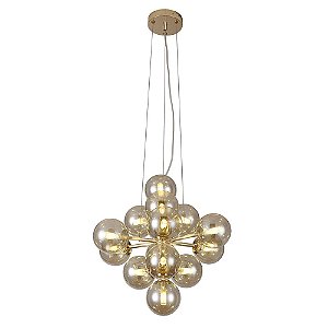PENDENTE VINHA DOURADO E CONHAQUE (D)45CM (A)45CM  14XG9 98W