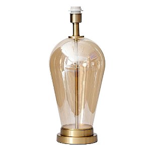 BASE PARA ABAJUR VENETO DOURADO E CHAMPAGNE (D)22CM (A)52.2CM  1XE27 40W