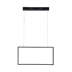PENDENTE TEC PRETO (C)30CM (L)60CM (A)2CM  1X32W 3000K 1810LM