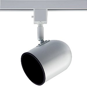 SPOT PARA TRILHO PHAROS BRANCO (D)9CM (A)18CM  1XGU10 AR70