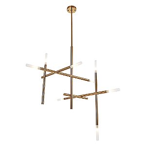 PENDENTE MALAGUETA DOURADO E BRANCO (D)93CM (A)100CM  8XG9 80W
