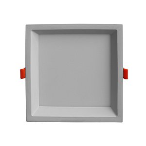 PLAFON DE EMBUTIR LOW FRAME BRANCO (C)9CM (L)9CM (A)2CM  1X6W 3000K 390LM