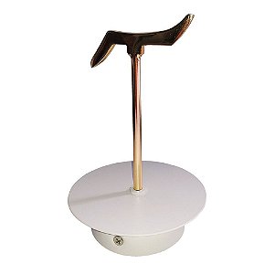 ACESSORIO LAMP FRENCH GOLD E BRANCO (D)10CM