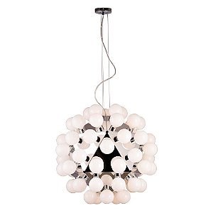 PENDENTE DIO CROMADO   (D)80CM (A)75CM  60XE27 420W