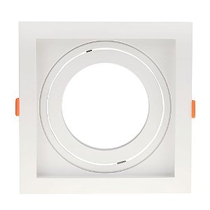 SPOT DE EMBUTIR CONECTA ABS BRANCO (C)17CM (L)17CM (A)4.3 CM  1XE27 PAR30