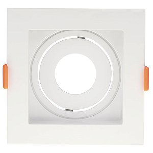 SPOT DE EMBUTIR CONECTA ABS BRANCO (C)10.2CM (L)10.2CM (A)4.15 CM  1XGU10 MR11