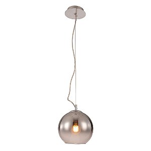 PENDENTE BOCCI CROMADO E FUME (D)20.5CM  1XE27 40W