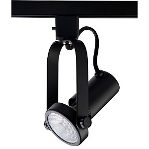 SPOT PARA TRILHO BASIC PRETO (D)6.5CM (A)16CM  1XE27 PAR20