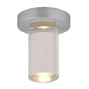 SPOT DE EMBUTIR FINE D 2,5CM X 6CM  1 X LED 1W 127V / 220V ACETINADO E TRANSP