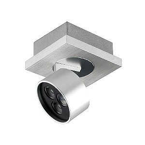 SPOT DE SOBREPOR YD 8CM X 9CM X 11CM  3 X LED 1W 127V / 220V PRATA