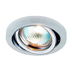SPOT DE EMBUTIR SHINE D 9CM X 3CM  1XGU10 127V / 220V CROMADO E TRANSP