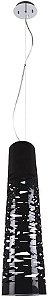 PENDENTE ACRILICO E METAL D 24CM X 98CM  1XE27 127V CROMADO E PRETO
